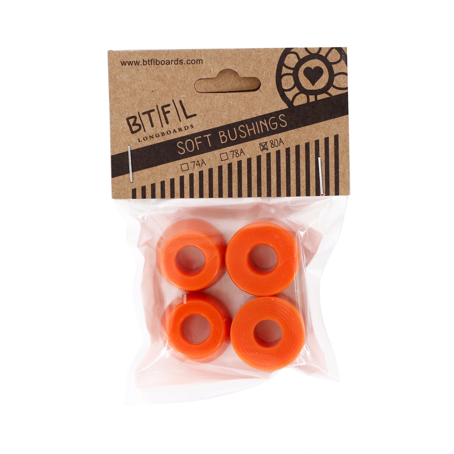 BTFL Bushings Lenkgummies Set 80A - orange