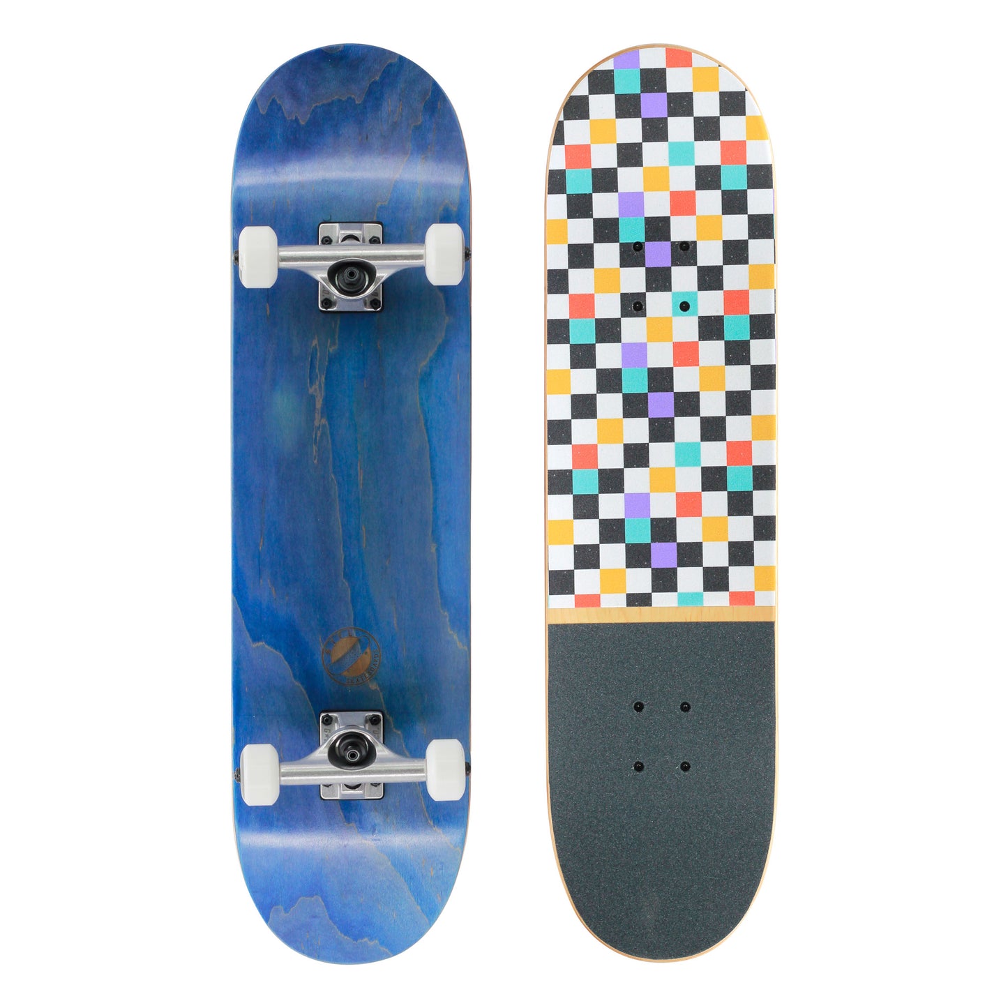 Komplett Skateboard Modell Gambler von unten und oben