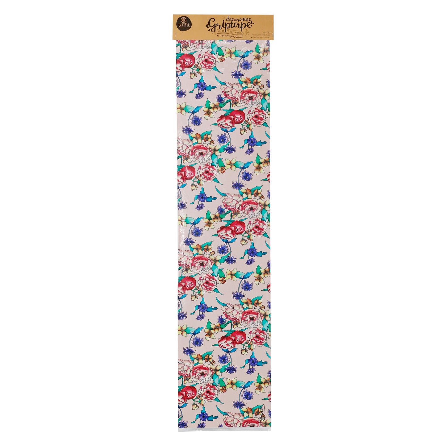 BTFL FLORA - colorful longboard griptape - flowers