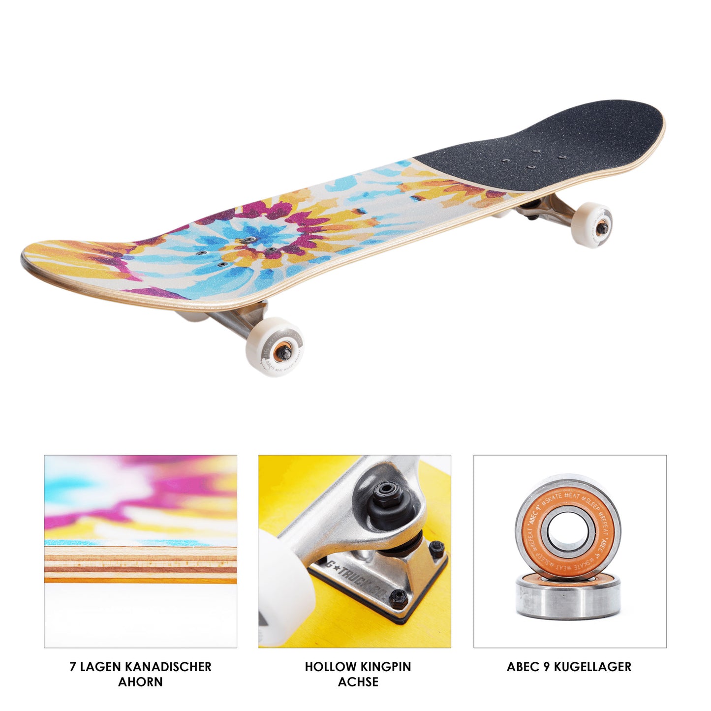 BTFL Skateboard Detailaufnahmen vom Modell Fusion