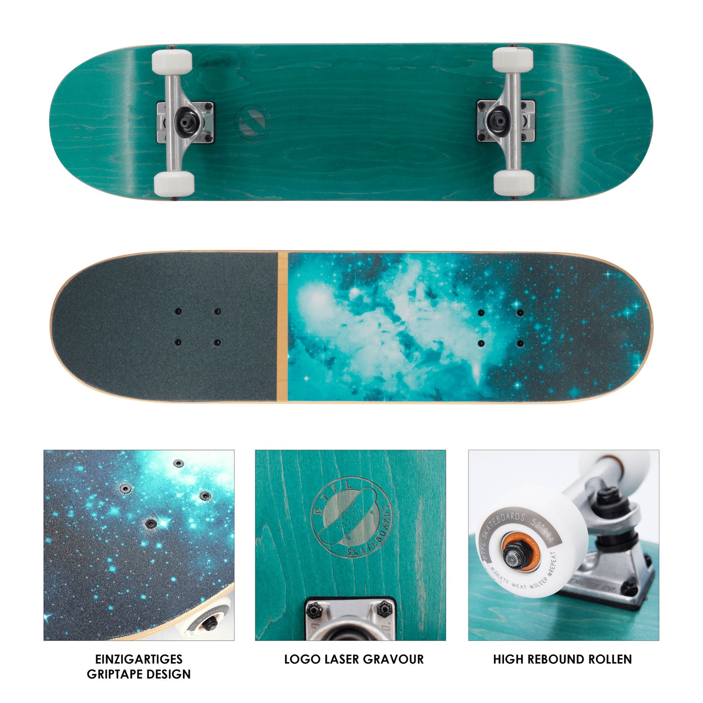 BTFL GALAXY - komplett Skateboard