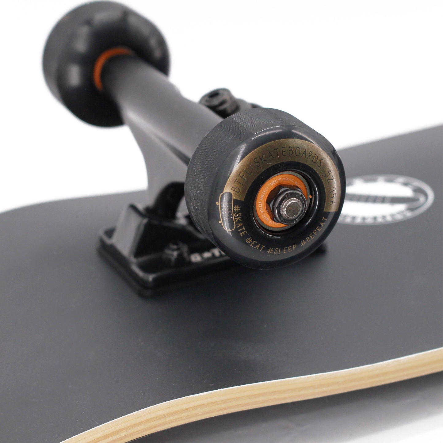 BTFL ALL BLACK Skateboard - schwarzes Skateboard komplett