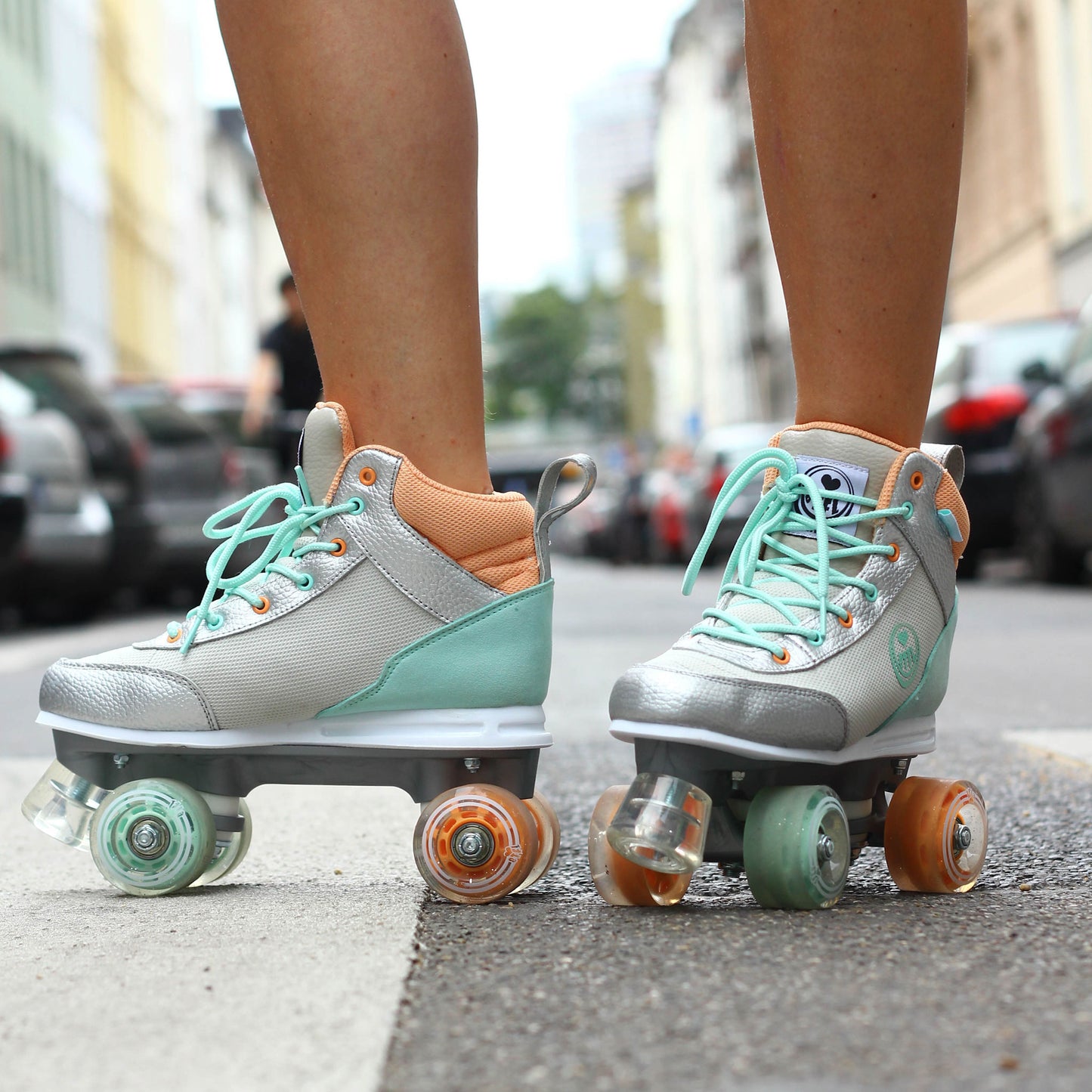 BTFL Trendskates Candy - Rollschuhe silber bunt