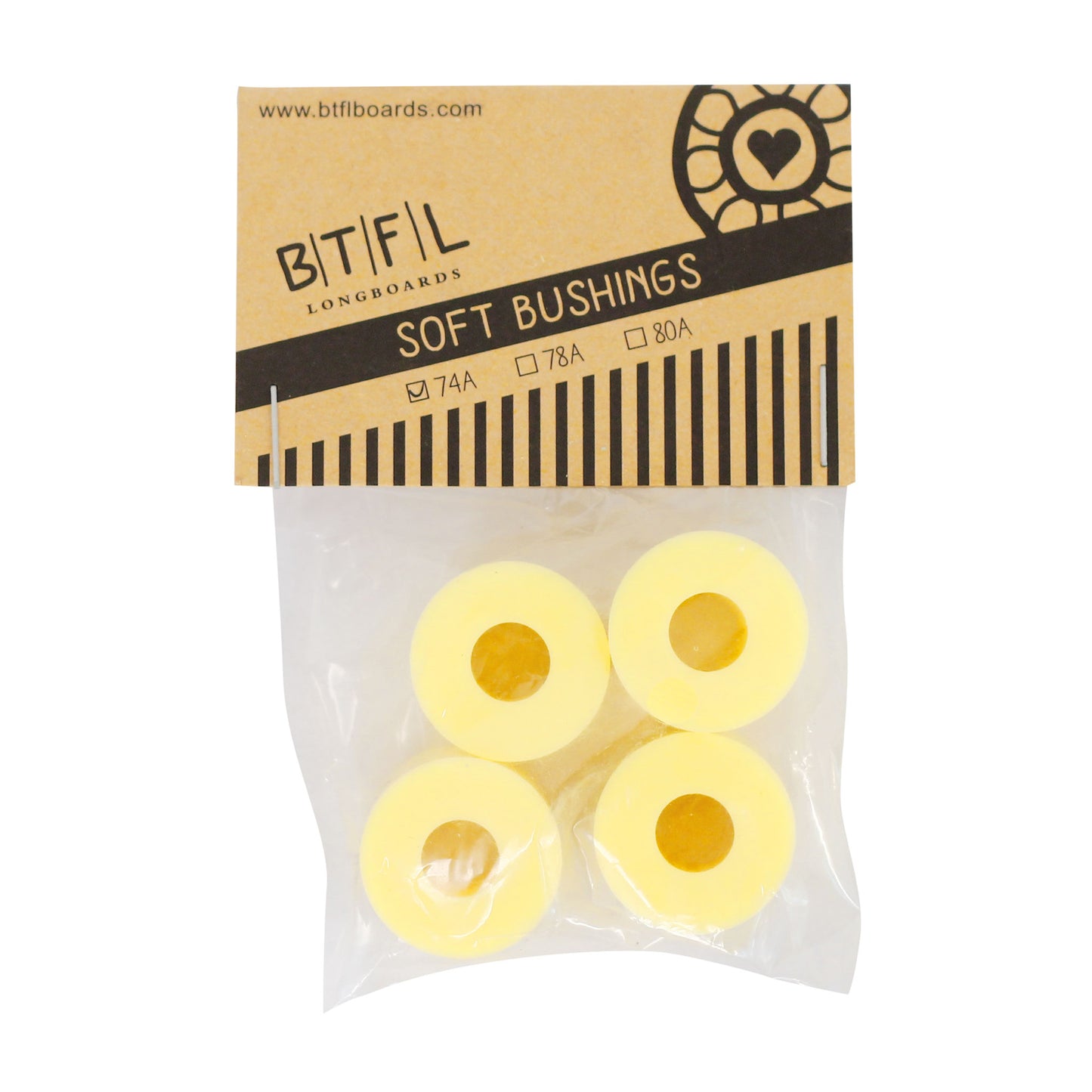 BTFL Bushings Steering Rubbers Set 74A - yellow 