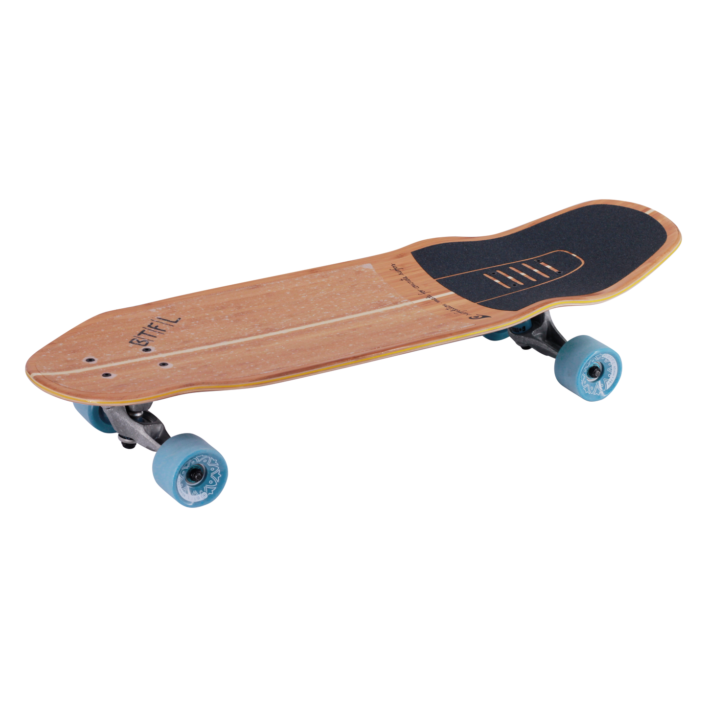 BTFL surfskate CODY - Surf Skateboard with Kicks, complete 