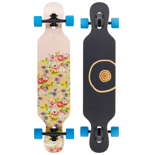 B-Ware - BTFL FLORA - Drop through Longboard komplett