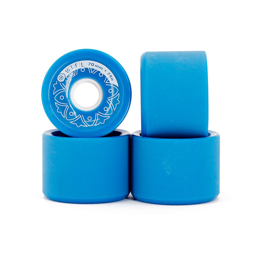 BTFL Longboard Rollen Set - 70 x 51 mm - 78A - blau