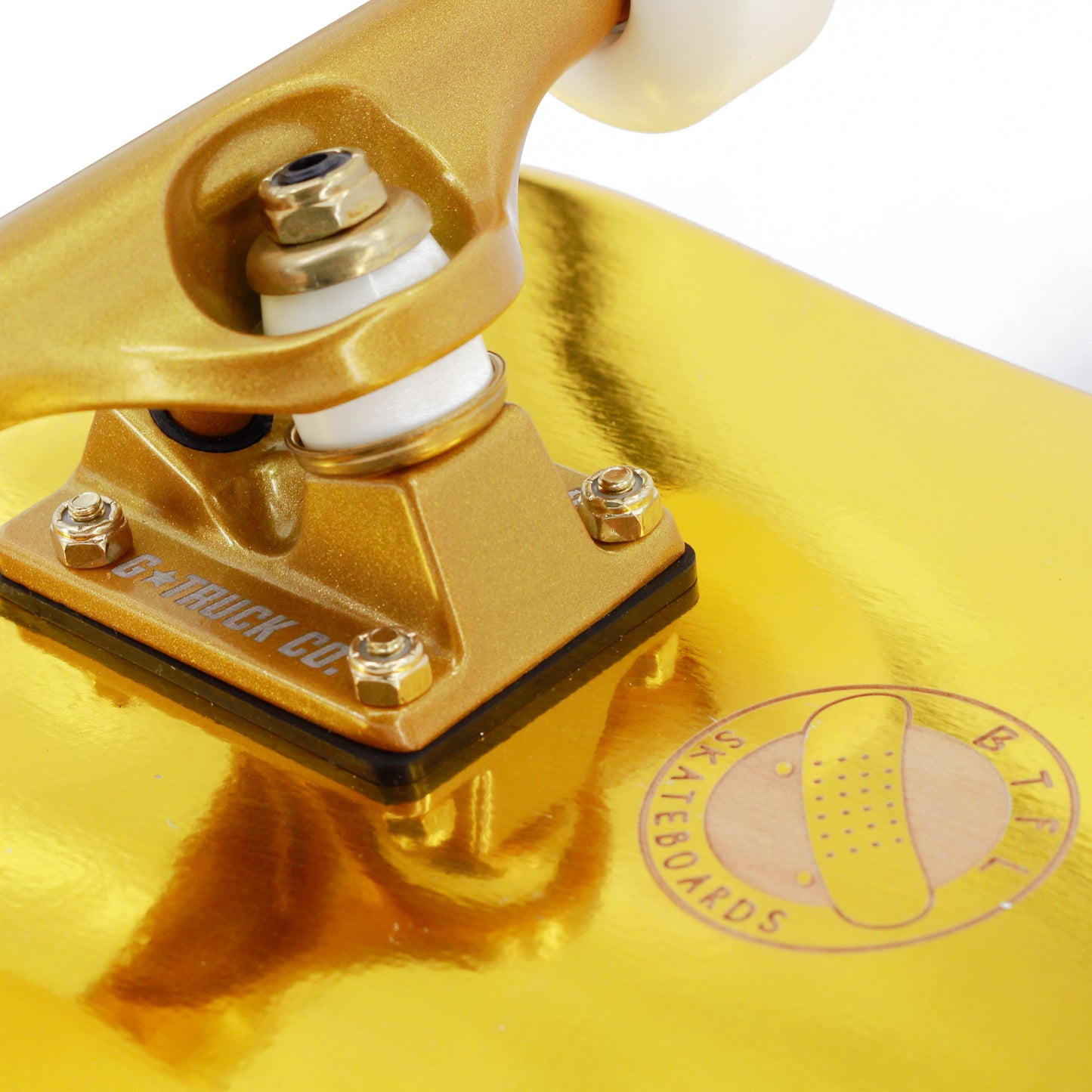 B-Stock - BTFL GOLD EDT. - golden skateboard complete 