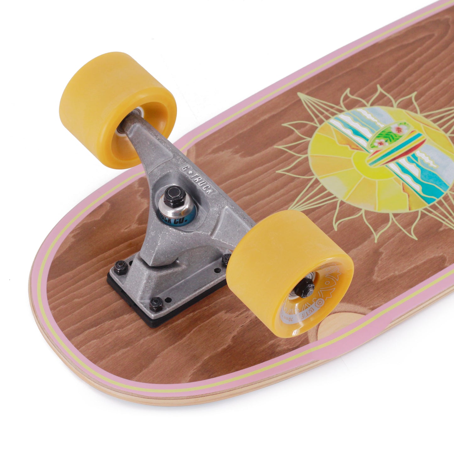 BTFL surfskate SOL - complete surf skateboard with kicktail 