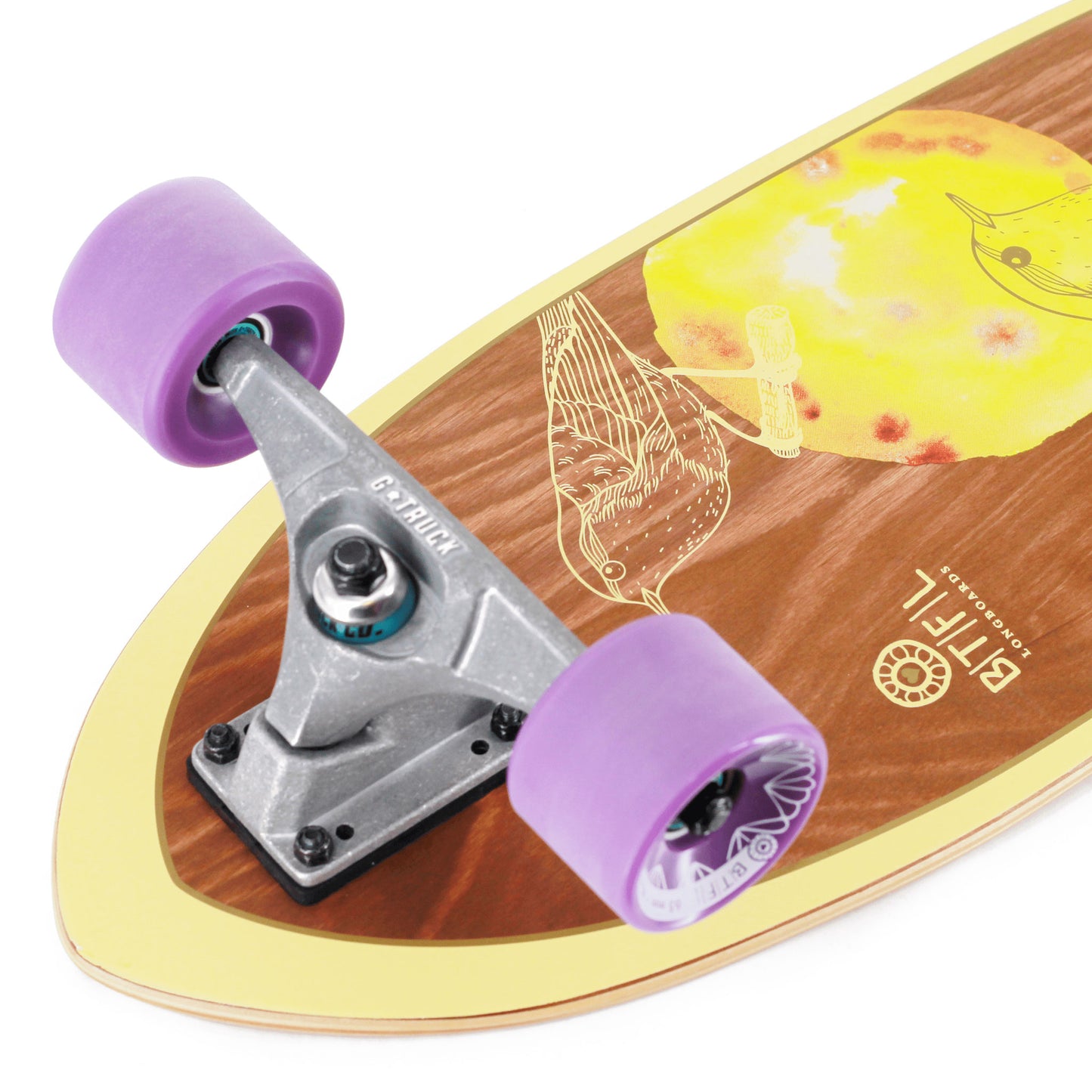 BTFL BETH - kurzes Surfskate mit Kicktail