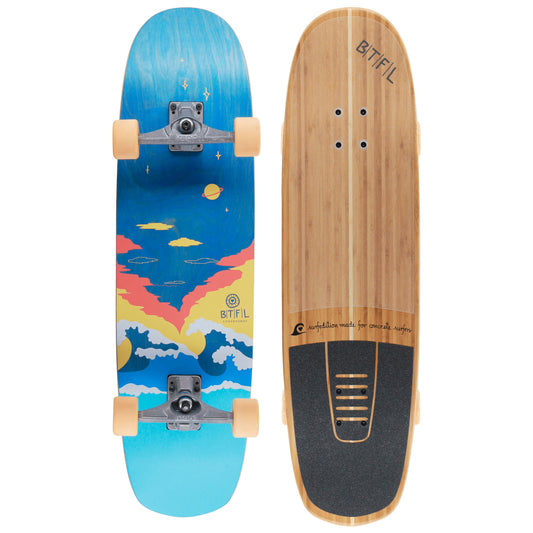 BTFL LENNY - Surfskate Board with Nose and Tail 