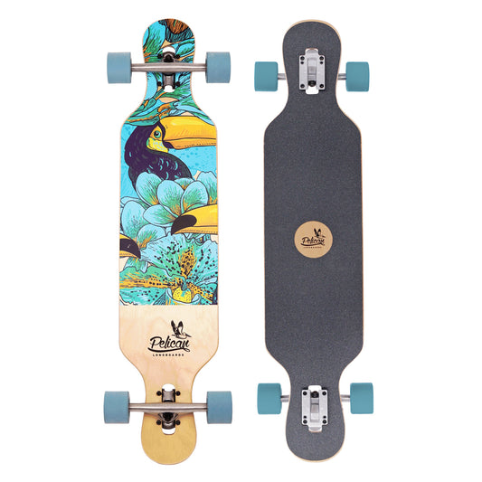 Pelican MALIBU Longboard - Tukan - Drop Through Longboard complete