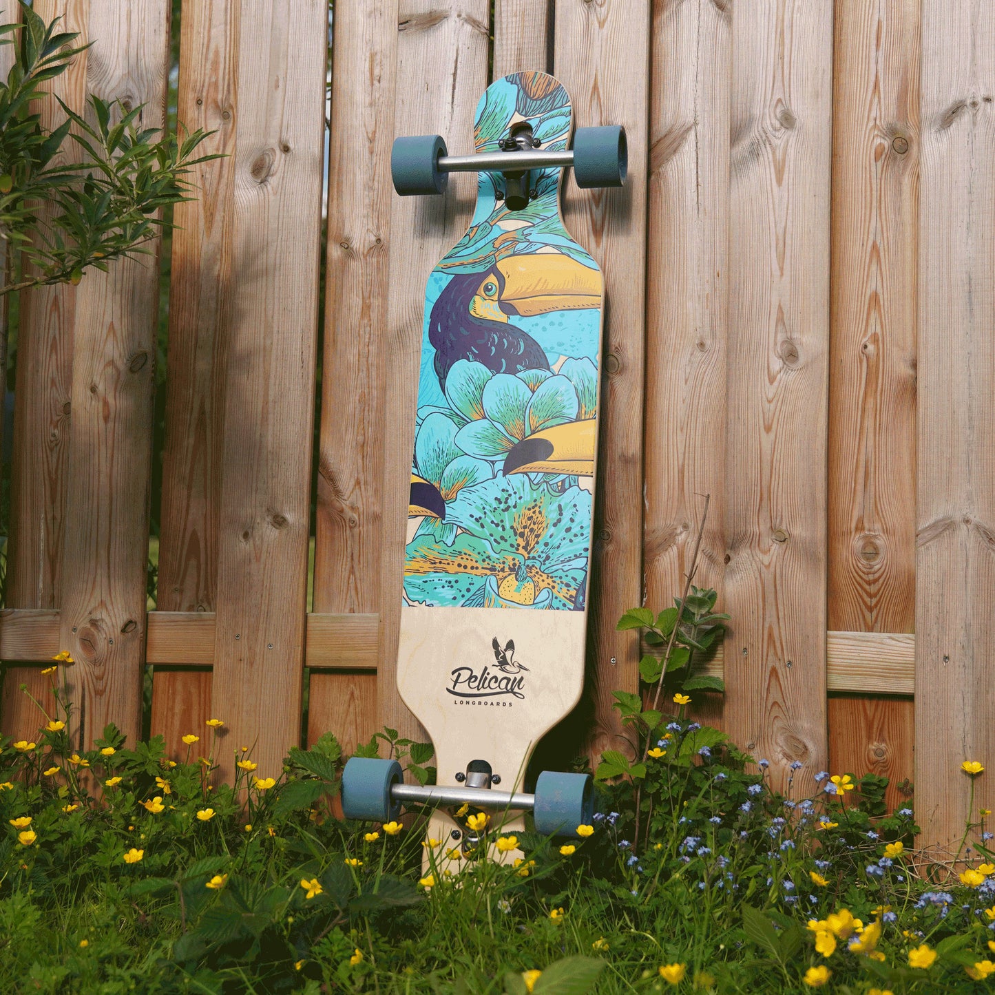 Pelican MALIBU Longboard - Tukan - Drop Through Longboard complete