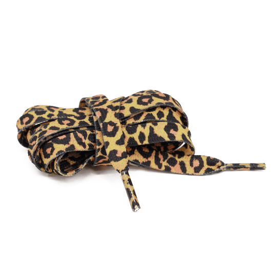 BTFL LACES with pattern - leopard print - for roller skates 