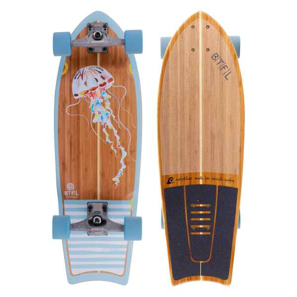 BTFL surfskate AURELIA - Surf Skateboard komplett mit Kicktail